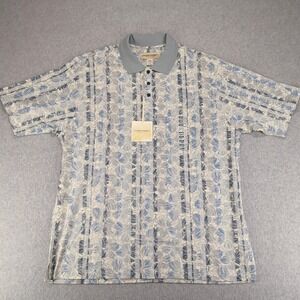 Cooke Street Shirt Mens Medium Multicolor Hawaiian Aloha All Over Print Floral‎